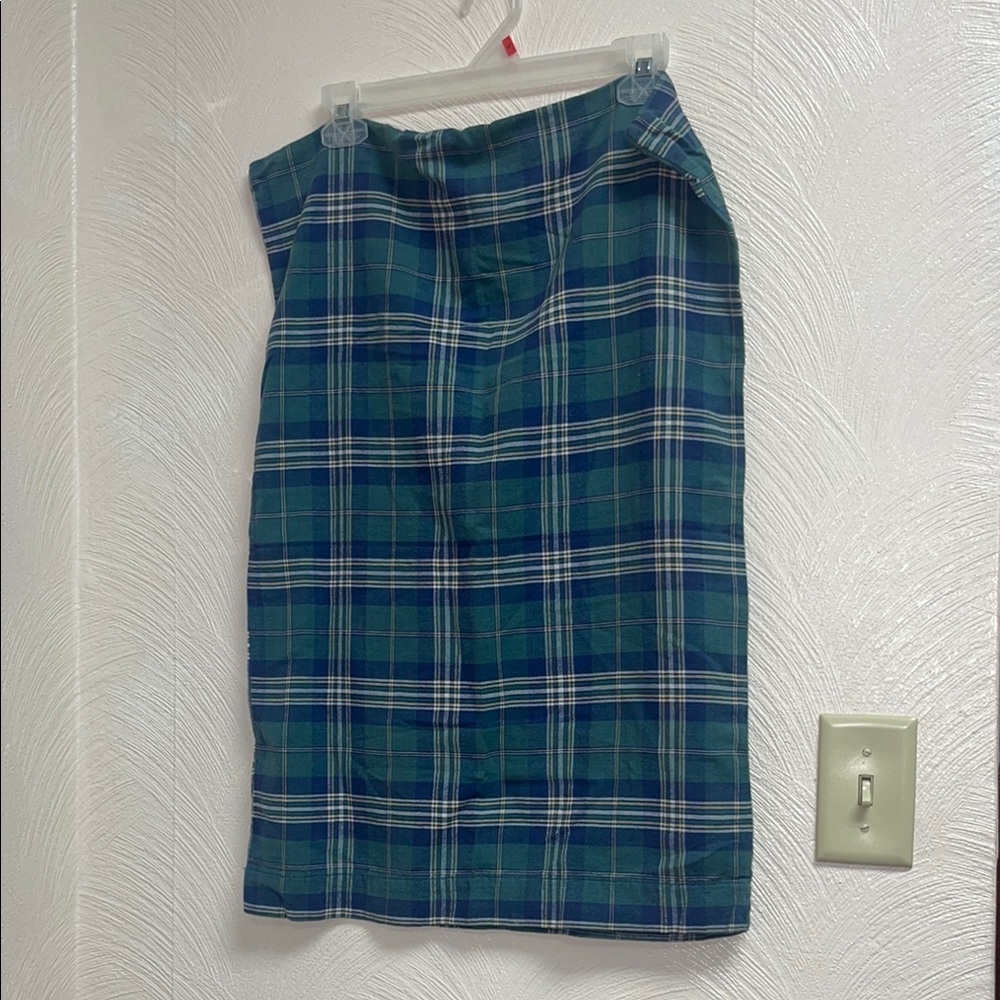 Plaid Blue and Green standard pillowcase